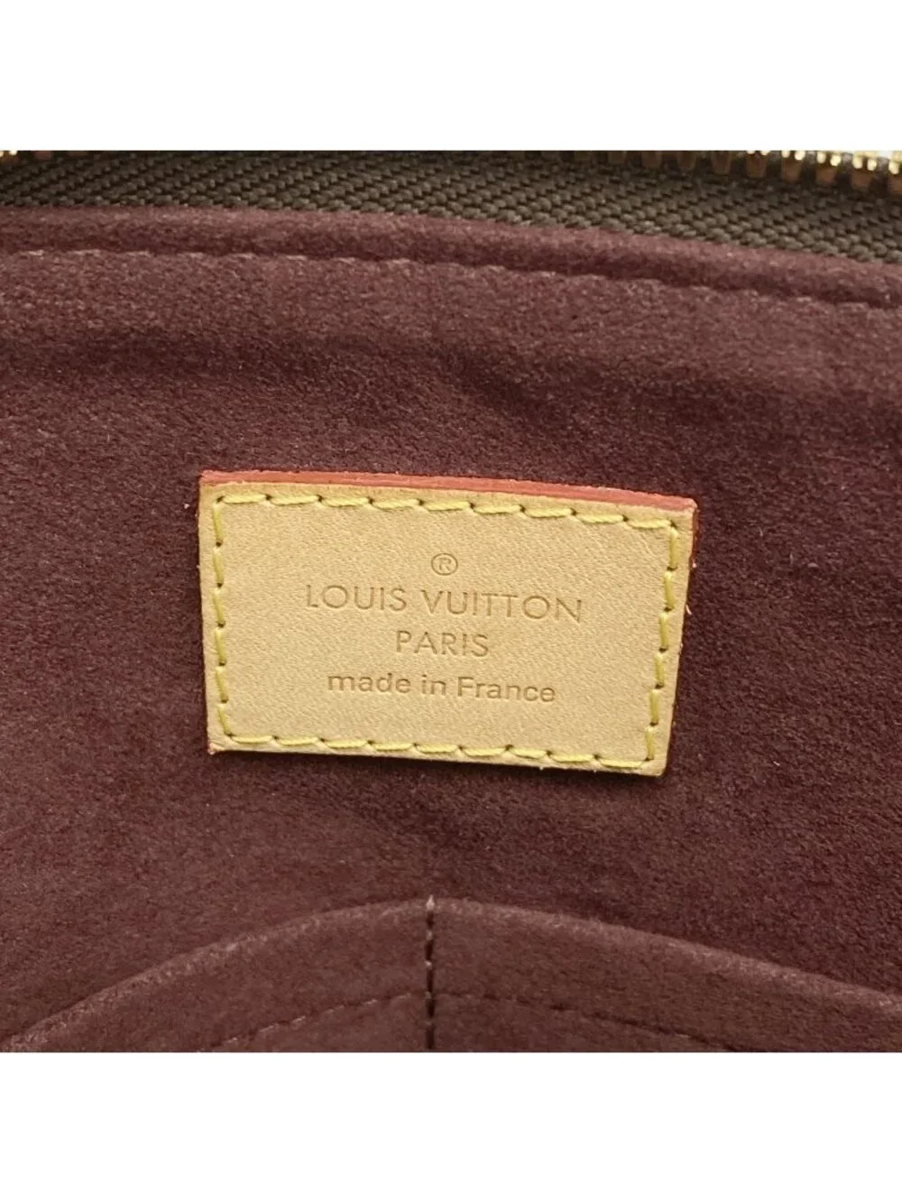 Louis Vuitton Handbag Monogram Flower Zipped Tote MM Brown 2-Way